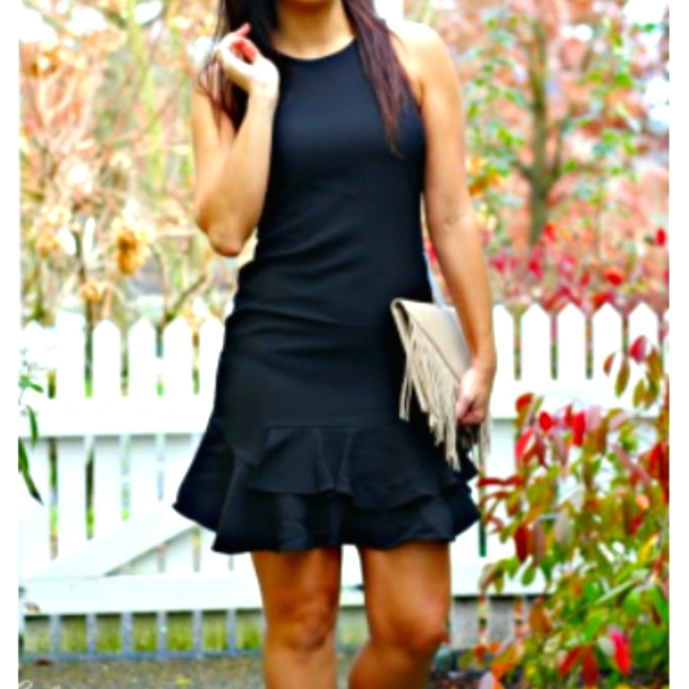 Zara Basic Ruffle Dress